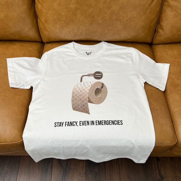 LV Fancy Toilet Paper T-shirt - Picture 1 of 4